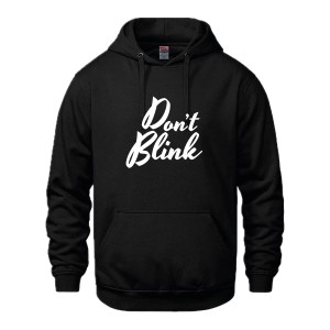 DON'T BLINK - CHANDAIL À CAPUCHON NOIR